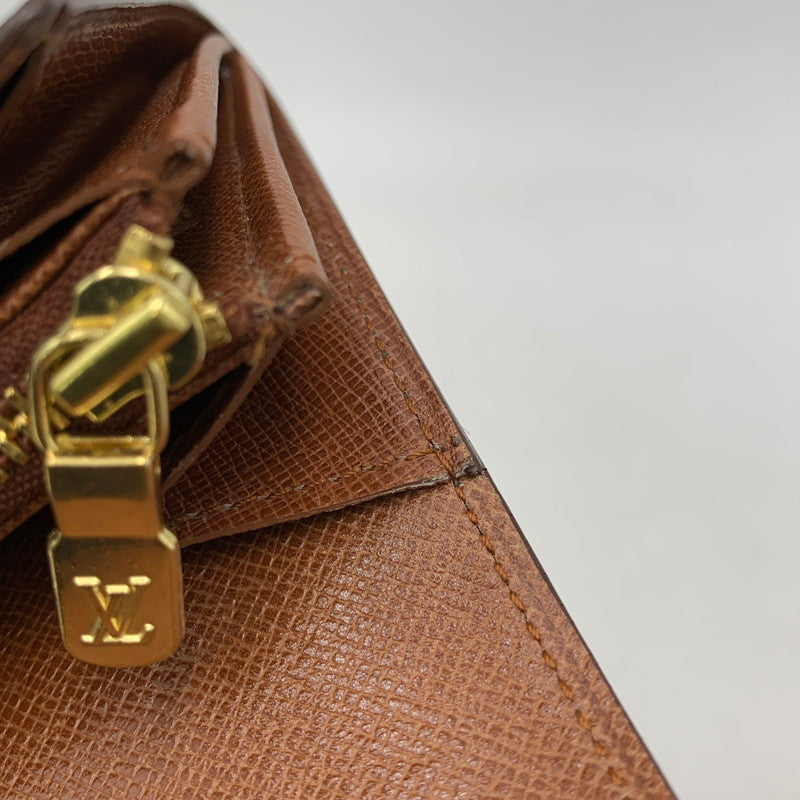 【中古品】【メンズ/レディース】 LOUIS VUITTON ルイ・ヴィトン M61724 MI1912 モノグラム ポシェット ポルトモネ クレディ 財布 179-260519-kh-08-izu カラー：ブラウン 万代Net店