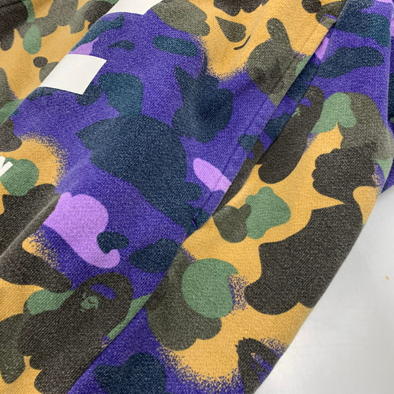 【中古品】【メンズ】 A BATHING APE アベイシングエイプ × HERON PRESTON ヘロンプレストン 001PTI231904C MIX 1ST CAMO SWEAT PANTS ミックス カモ スウェット パンツ ボトムス 153-260517-kh-14-izu サイズ：M カラー：マルチ 万代Net店
