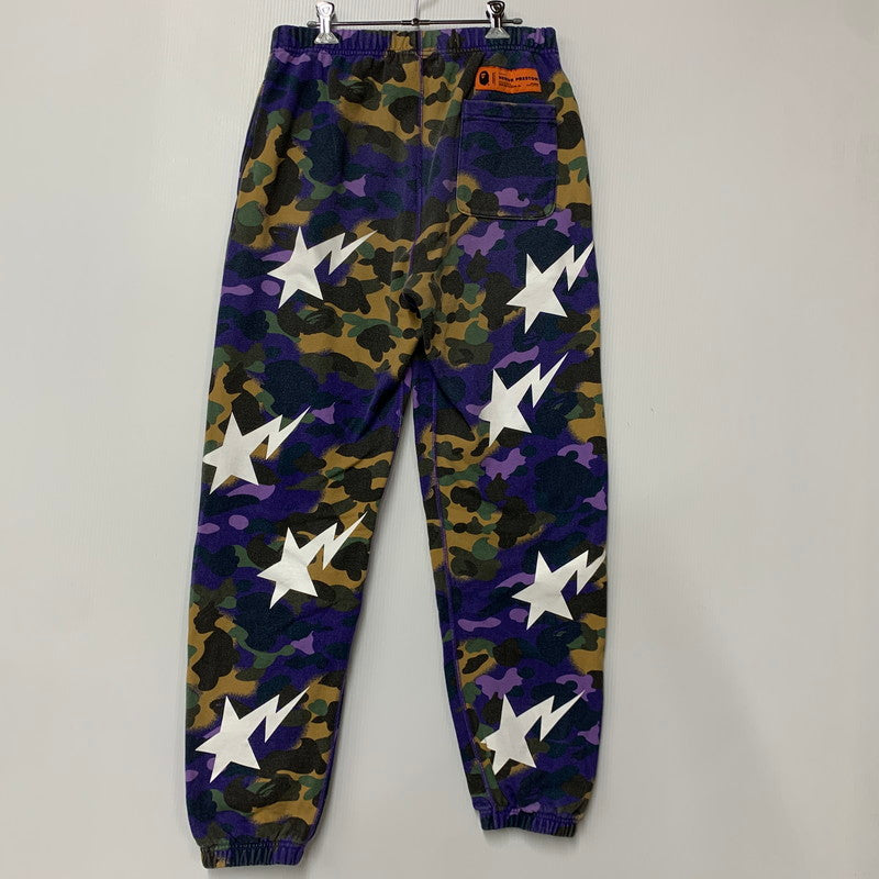 【中古品】【メンズ】 A BATHING APE アベイシングエイプ × HERON PRESTON ヘロンプレストン 001PTI231904C MIX 1ST CAMO SWEAT PANTS ミックス カモ スウェット パンツ ボトムス 153-260517-kh-14-izu サイズ：M カラー：マルチ 万代Net店