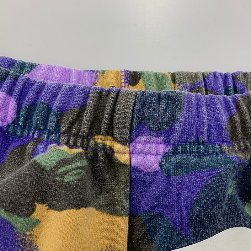 【中古品】【メンズ】 A BATHING APE アベイシングエイプ × HERON PRESTON ヘロンプレストン 001PTI231904C MIX 1ST CAMO SWEAT PANTS ミックス カモ スウェット パンツ ボトムス 153-260517-kh-14-izu サイズ：M カラー：マルチ 万代Net店
