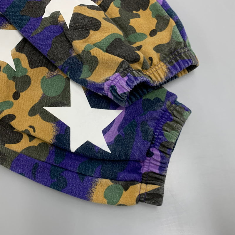 【中古品】【メンズ】 A BATHING APE アベイシングエイプ × HERON PRESTON ヘロンプレストン 001PTI231904C MIX 1ST CAMO SWEAT PANTS ミックス カモ スウェット パンツ ボトムス 153-260517-kh-14-izu サイズ：M カラー：マルチ 万代Net店