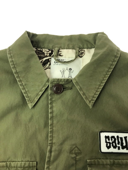 【中古品】【メンズ】 HEAD GOONIE ヘッドグーニーMILITARY JACKET ミリタリージャケット アウター 146-260925-na-21-tagh サイズ：M カラー：カーキ 万代Net店