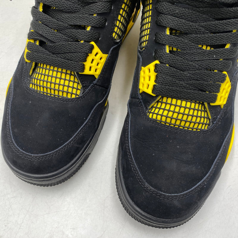 【中古品】【メンズ】 NIKE ナイキ DH6927-017 AIR JORDAN 4 RETRO (2023) エア ジョーダン フォー レトロ スニーカー シューズ 靴 160-260604-cs-07-izu サイズ：29.0cm カラー：BLACK/WHITE-TOUR YELLOW 万代Net店