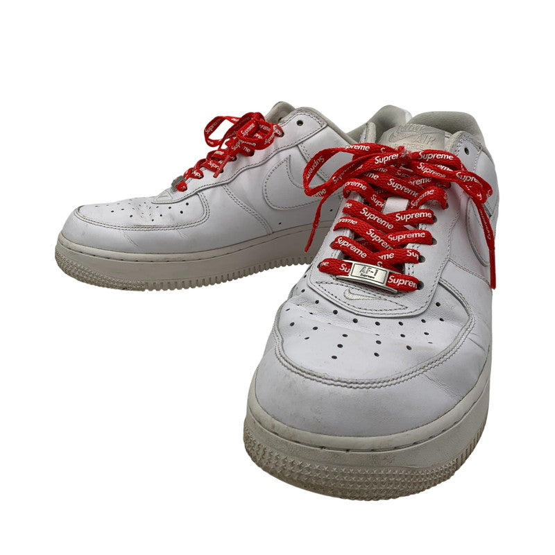 【中古品】【メンズ】 NIKE×SUPREME ナイキ×シュプリーム CU9225-100 AIR FORCE 1 LOW エアフォース ワン ロー スニーカー シューズ 靴 160-260606-cs-01-izu サイズ：26.5cm カラー：WHITE/WHITE 万代Net店