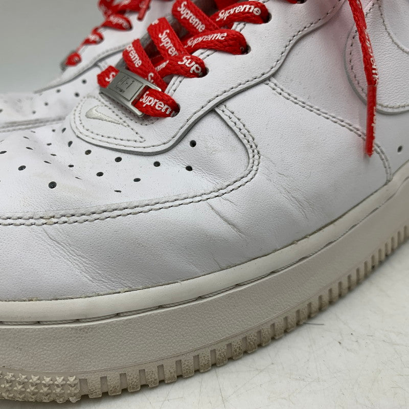 【中古品】【メンズ】 NIKE×SUPREME ナイキ×シュプリーム CU9225-100 AIR FORCE 1 LOW エアフォース ワン ロー スニーカー シューズ 靴 160-260606-cs-01-izu サイズ：26.5cm カラー：WHITE/WHITE 万代Net店