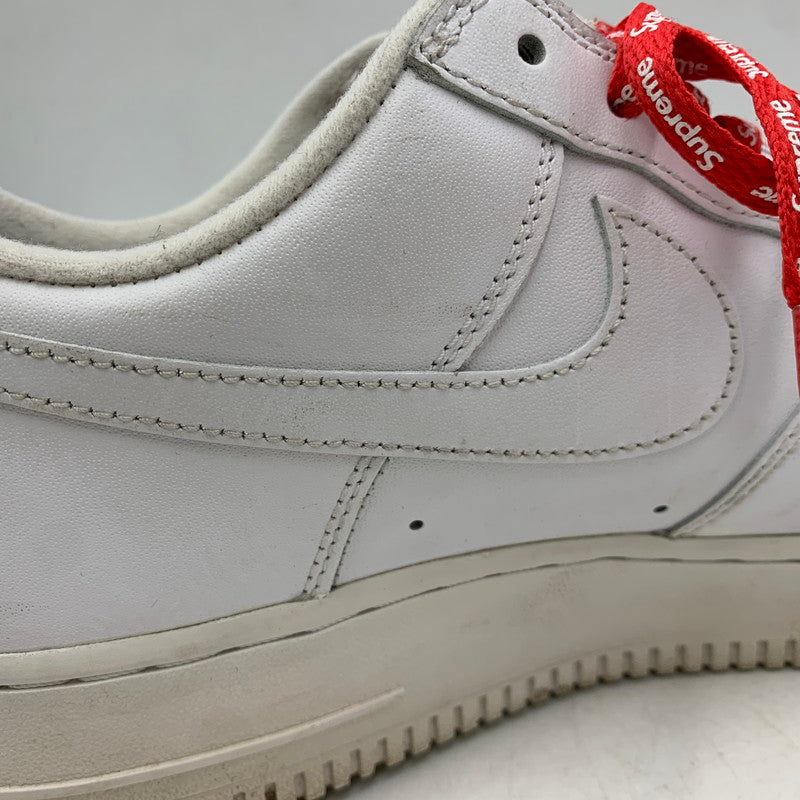 【中古品】【メンズ】 NIKE×SUPREME ナイキ×シュプリーム CU9225-100 AIR FORCE 1 LOW エアフォース ワン ロー スニーカー シューズ 靴 160-260606-cs-01-izu サイズ：26.5cm カラー：WHITE/WHITE 万代Net店