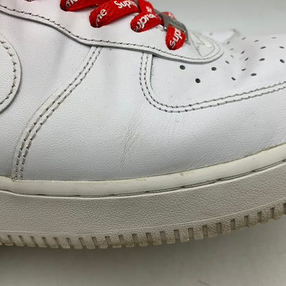 【中古品】【メンズ】 NIKE×SUPREME ナイキ×シュプリーム CU9225-100 AIR FORCE 1 LOW エアフォース ワン ロー スニーカー シューズ 靴 160-260606-cs-01-izu サイズ：26.5cm カラー：WHITE/WHITE 万代Net店