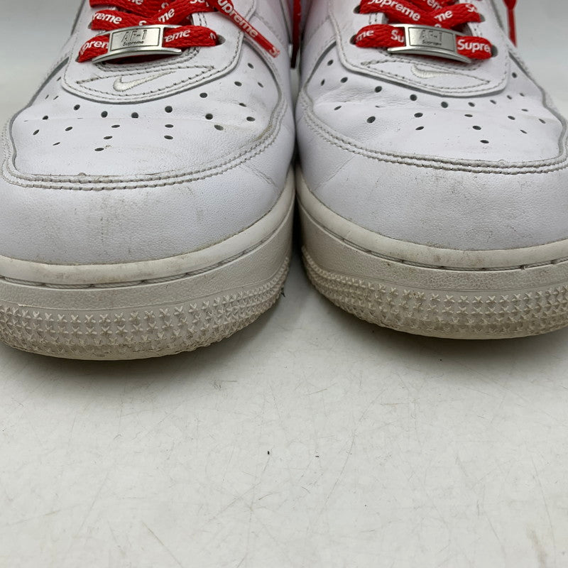 【中古品】【メンズ】 NIKE×SUPREME ナイキ×シュプリーム CU9225-100 AIR FORCE 1 LOW エアフォース ワン ロー スニーカー シューズ 靴 160-260606-cs-01-izu サイズ：26.5cm カラー：WHITE/WHITE 万代Net店