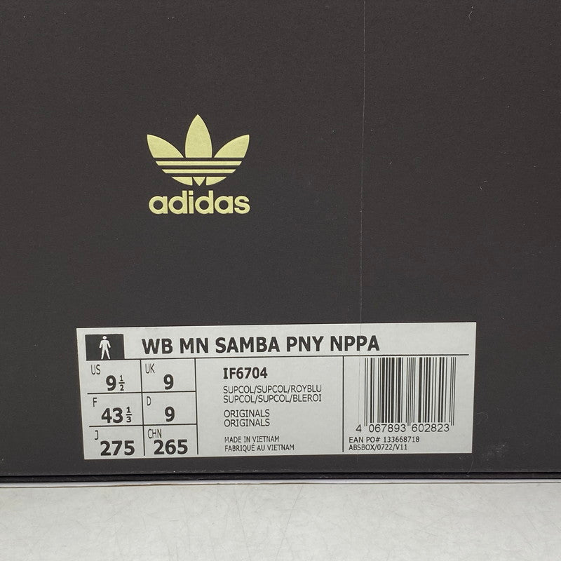 【中古美品】【メンズ】 ADIDAS×WALES BONNER アディダス×ウェールズボナー IF6704 MILLENNIUM SAMBA PONY NAPPA ミレニアム サンバ ポニー ナッパ スニーカー シューズ 靴 161-260428-cs-11-izu サイズ：27.5cm カラー：SUPCOL/SUPCOL/ROYBLU 万代Net店