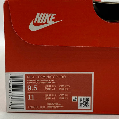 【中古美品】【メンズ】 NIKE ナイキ FN6830-001 TERMINATOR LOW ターミネーター ロー (2023) スニーカー シューズ 靴 160-260418-cs-15-izu サイズ：27.5cm カラー：GRANITE/DARK OBSIDIAN-SAIL 万代Net店