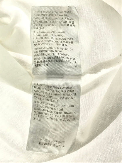【現状渡し品】【メンズ】 BALENCIAGA バレンシアガ 9SS RAINBOW BB LOGO EMBROIDERED T-SHIRT レインボー BB ロゴ エムブロイダリ Tシャツ トップス 141-260726-rt-02-tagh サイズ：S カラー：ホワイト 万代Net店
