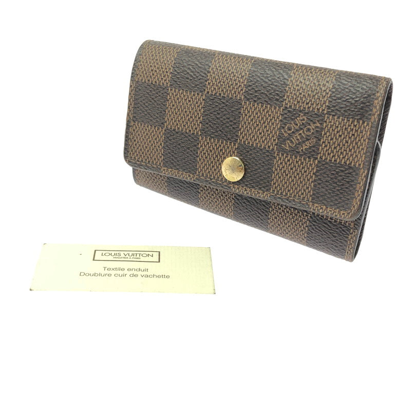 【中古品】【メンズ】 LOUIS VUITTON ルイ・ヴィトン DAMIER KEY CASE MULTICLES 6 N62630 ダミエ キーケース ミュルティクレ 6 179-260618-rt-05-tagh カラー：ブラウン 万代Net店