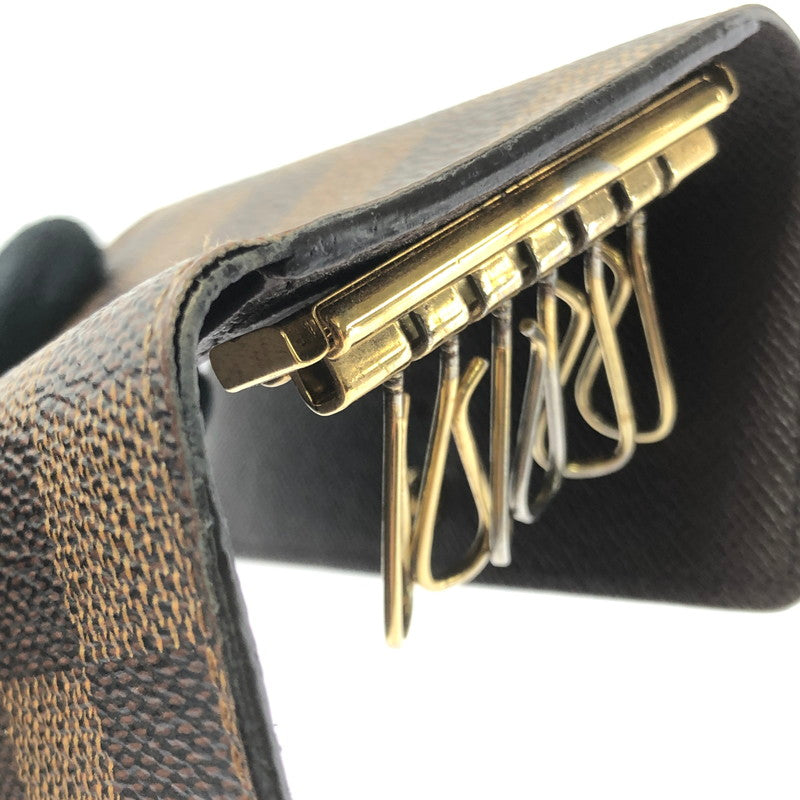 【中古品】【メンズ】 LOUIS VUITTON ルイ・ヴィトン DAMIER KEY CASE MULTICLES 6 N62630 ダミエ キーケース ミュルティクレ 6 179-260618-rt-05-tagh カラー：ブラウン 万代Net店