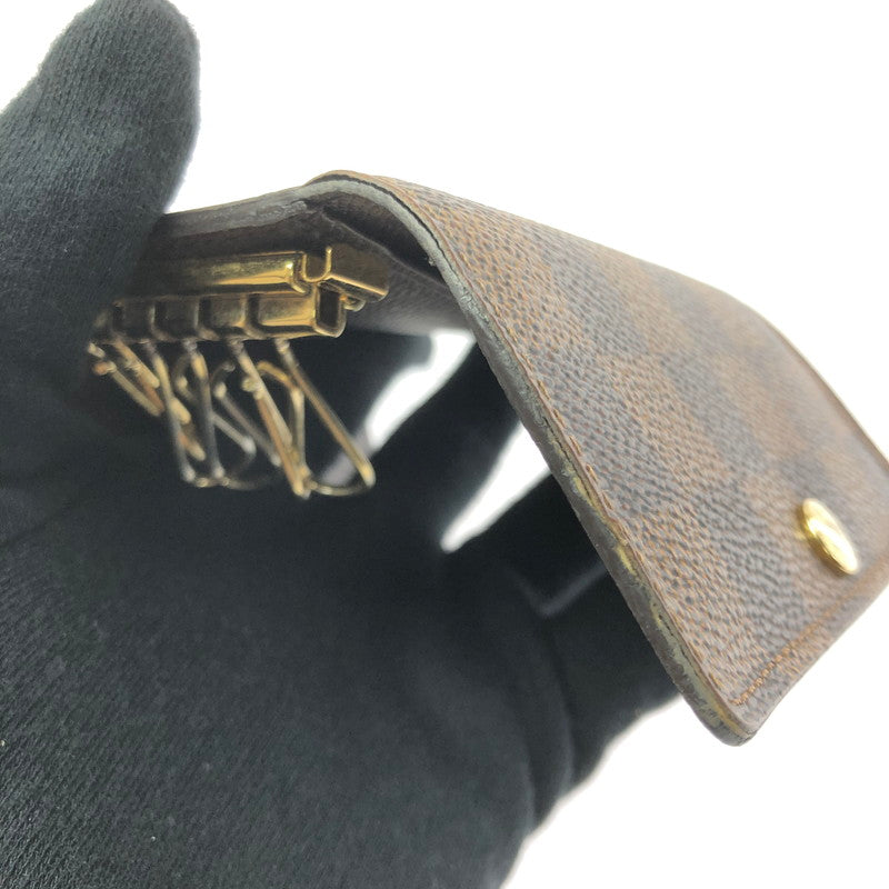 【中古品】【メンズ】 LOUIS VUITTON ルイ・ヴィトン DAMIER KEY CASE MULTICLES 6 N62630 ダミエ キーケース ミュルティクレ 6 179-260618-rt-05-tagh カラー：ブラウン 万代Net店
