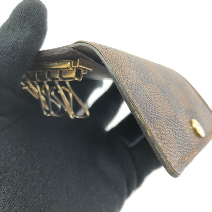【中古品】【メンズ】 LOUIS VUITTON ルイ・ヴィトン DAMIER KEY CASE MULTICLES 6 N62630 ダミエ キーケース ミュルティクレ 6 179-260618-rt-05-tagh カラー：ブラウン 万代Net店
