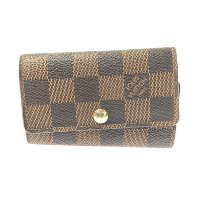 【中古品】【メンズ】 LOUIS VUITTON ルイ・ヴィトン DAMIER KEY CASE MULTICLES 6 N62630 ダミエ キーケース ミュルティクレ 6 179-260618-rt-05-tagh カラー：ブラウン 万代Net店