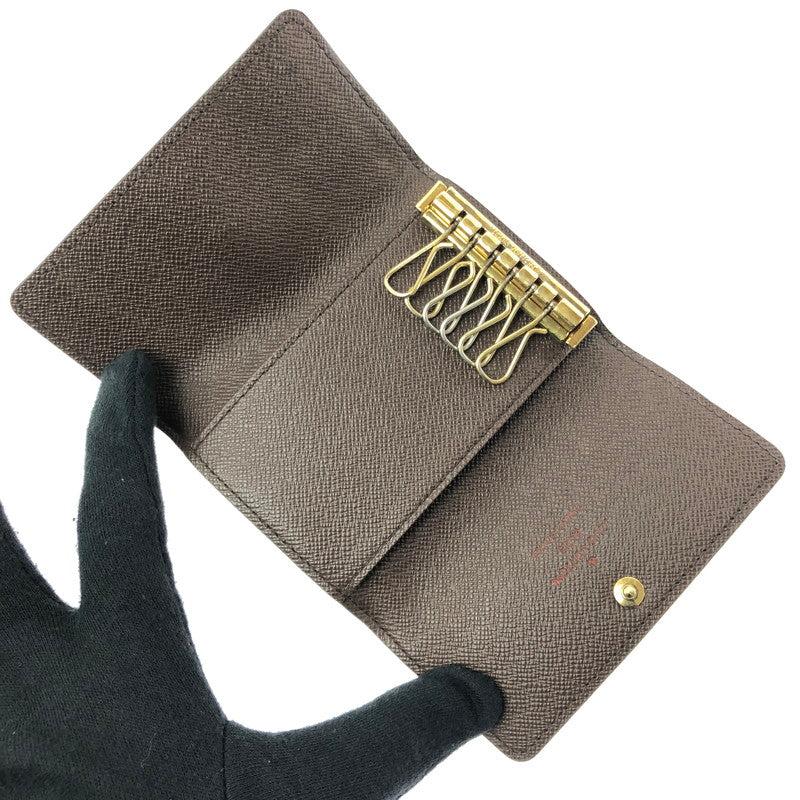 【中古品】【メンズ】 LOUIS VUITTON ルイ・ヴィトン DAMIER KEY CASE MULTICLES 6 N62630 ダミエ キーケース ミュルティクレ 6 179-260618-rt-05-tagh カラー：ブラウン 万代Net店