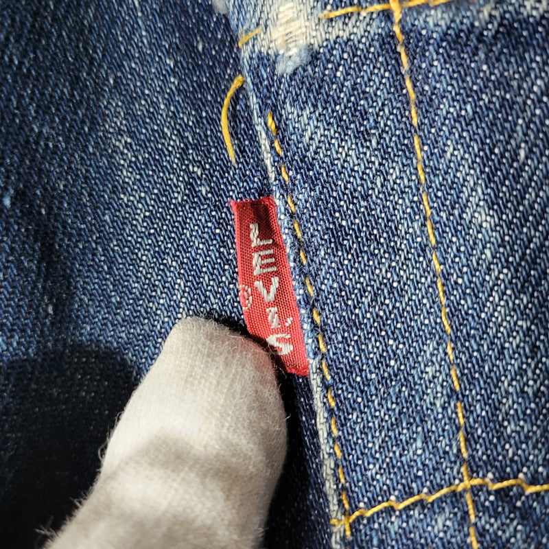 【中古品】【メンズ】 LEVI'S VINTAGE CLOTHING リーバイスビンテージクロージング BIG-E 551ZXX DENIM PANTS 19621-0001 デニムパンツ 刻印4420 米国製 ジーンズ 156-260623-as-01-izu サイズ：30×34 カラー：インディゴ 万代Net店