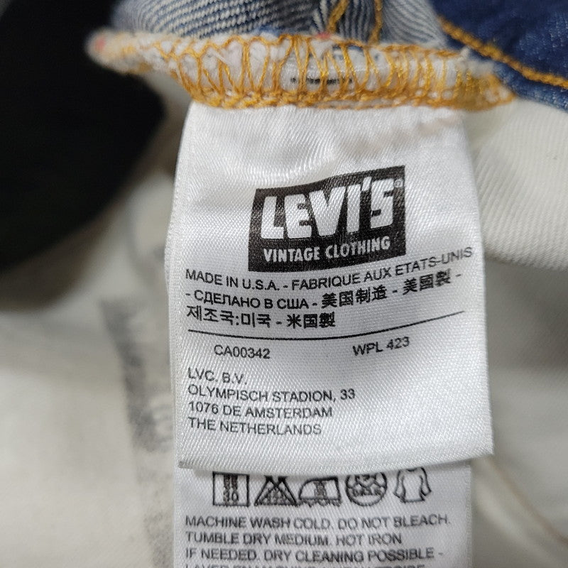 【中古品】【メンズ】 LEVI'S VINTAGE CLOTHING リーバイスビンテージクロージング BIG-E 551ZXX DENIM PANTS 19621-0001 デニムパンツ 刻印4420 米国製 ジーンズ 156-260623-as-01-izu サイズ：30×34 カラー：インディゴ 万代Net店