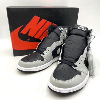 【中古美品】【メンズ】 NIKE ナイキ 555088-035 AIR JORDAN 1 HIGH OG エア ジョーダン ワン ハイ オージー スニーカー シューズ 靴 160-260520-cs-05-izu サイズ：27cm カラー：BLACK/LIGHT SMOKE GREY-WHITE 万代Net店