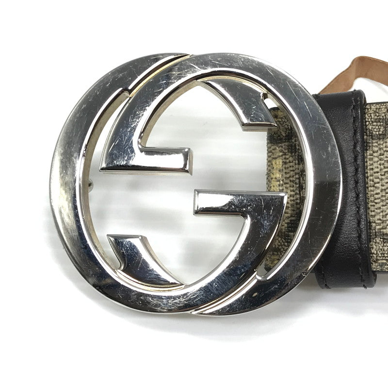 【現状渡し品】【メンズ】 GUCCI グッチ インターロッキングG バックル付き ベルト 411924 服飾小物 アクセサリー 182-260621-na-02-tagh カラー：ベージュ系 万代Net店