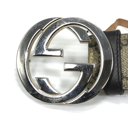【現状渡し品】【メンズ】 GUCCI グッチ インターロッキングG バックル付き ベルト 411924 服飾小物 アクセサリー 182-260621-na-02-tagh カラー：ベージュ系 万代Net店