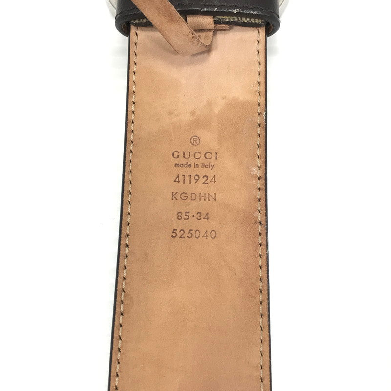 【現状渡し品】【メンズ】 GUCCI グッチ インターロッキングG バックル付き ベルト 411924 服飾小物 アクセサリー 182-260621-na-02-tagh カラー：ベージュ系 万代Net店