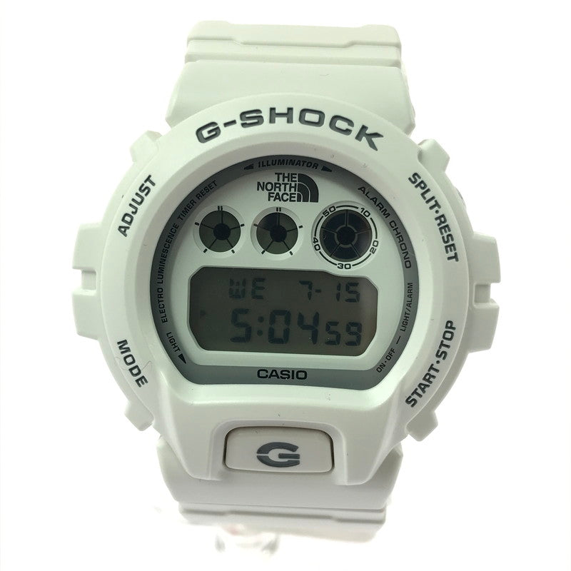 【中古品】【メンズ】 SUPREME シュプリーム × THE NORTH FACE ザ・ノースフェイス × G-SHOCK ジーショック トリプル コラボ DW-6900NS-7JR デジタル 腕時計 149-260716-rt-11-tagh カラー：ホワイト 万代Net店