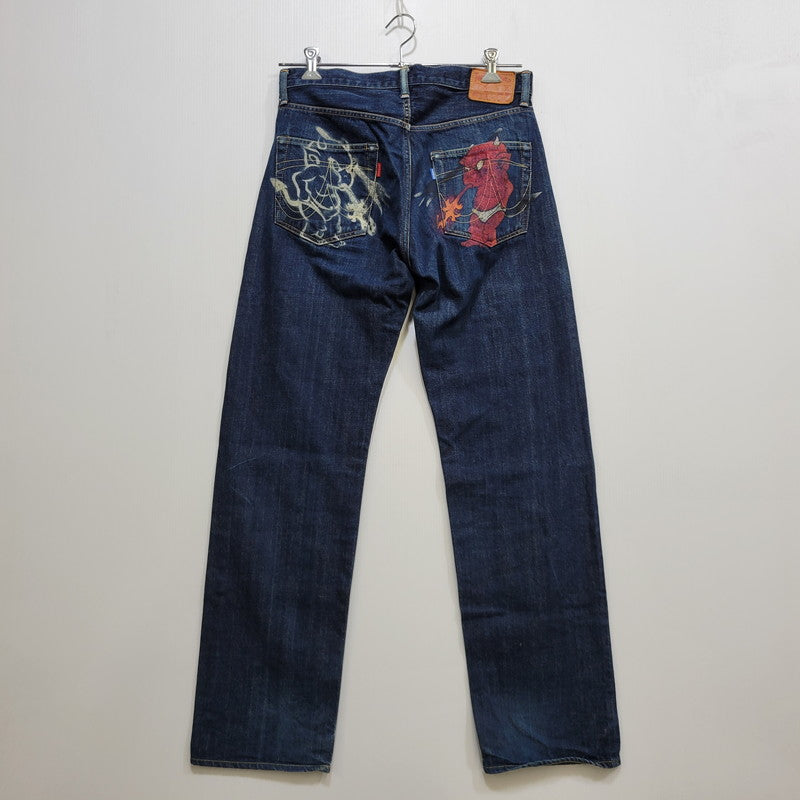 【中古品】【メンズ】 TED COMPANY テッドカンパニー HIP PAINT JEANS DEVIL 003 ヒップ ペイント ジーンズ デビル参号 デニムパンツ 156-260707-as-03-izu サイズ：32×34 カラー：インディゴ 万代Net店