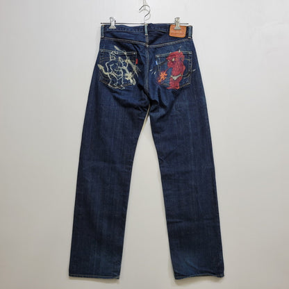 【中古品】【メンズ】 TED COMPANY テッドカンパニー HIP PAINT JEANS DEVIL 003 ヒップ ペイント ジーンズ デビル参号 デニムパンツ 156-260707-as-03-izu サイズ：32×34 カラー：インディゴ 万代Net店