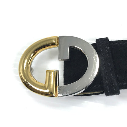 【現状渡し品】【メンズ】 GUCCI グッチ VINTAGE G BUCKLE SUEDE BELT ヴィンテージ Gバックル スエード ベルト 服飾小物 アクセサリー 182-260703-YY-27-tagh カラー：ブラック 万代Net店