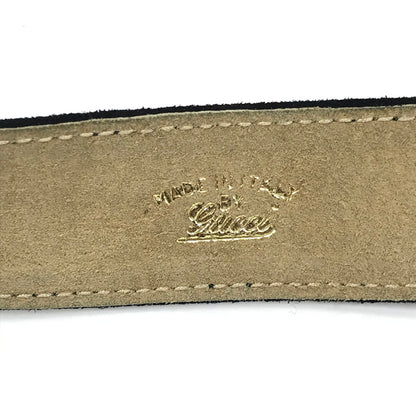 【現状渡し品】【メンズ】 GUCCI グッチ VINTAGE G BUCKLE SUEDE BELT ヴィンテージ Gバックル スエード ベルト 服飾小物 アクセサリー 182-260703-YY-27-tagh カラー：ブラック 万代Net店
