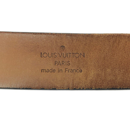 【中古品】【メンズ】 LOUIS VUITTON ルイ・ヴィトン CEINTURE LV STAMP BELT M6896V サンチュール LV スタンプ ベルト アクセサリー 179-260618-rt-06-tagh カラー：ブラック 万代Net店
