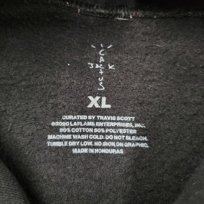 【中古品】【メンズ】 TRAVIS SCOTT CACTUS JACK トラヴィススコット カクタスジャック × MCDONALD'S マクドナルド APPLE PIE HOODIE アップルパイ フーディー パーカー 142-260617-kh-13-izu サイズ：XL カラー：ブラック 万代Net店