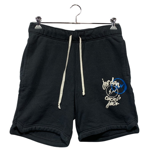 【中古品】【メンズ】 AIR JORDAN エアジョーダン × TRAVIS SCOTT トラヴィススコット × FRAGMENT フラグメント SWEAT SHORTS DJ0617-010 スウェット ショートパンツ 153-260628-as-14-izu サイズ：S カラー：ブラック 万代Net店