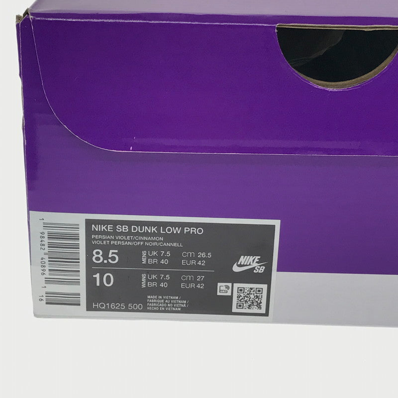 【中古品】【メンズ】 NIKE SB ナイキエスビー DUNK LOW PRO HQ1625-500 ダンク ロー プロ スニーカー 靴 160-260510-na-05-tagh サイズ：26.5cm US 8.5 カラー：PERSIAN VIOLET/CINNNAMON 万代Net店