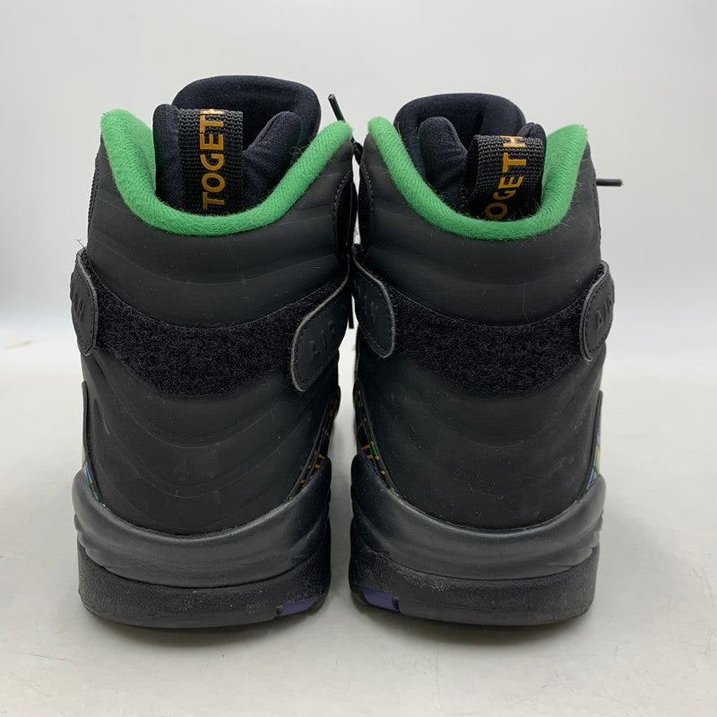 【中古品】【メンズ】 NIKE ナイキ AIR JORDAN 8 RETRO 305381-004 エアジョーダン 8 レトロ スニーカー シューズ 靴 160-260416-as-11-izu サイズ：26.5cm カラー：BLACK/LIGHT CONCORD-ALOE VERDE 万代Net店