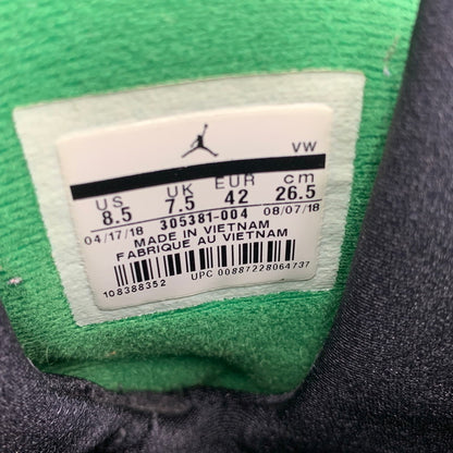 【中古品】【メンズ】 NIKE ナイキ AIR JORDAN 8 RETRO 305381-004 エアジョーダン 8 レトロ スニーカー シューズ 靴 160-260416-as-11-izu サイズ：26.5cm カラー：BLACK/LIGHT CONCORD-ALOE VERDE 万代Net店