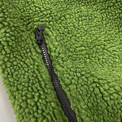 【中古品】【メンズ】 STUSSY ステューシー 118498 8 BALL SHERPA JACKET 8 ボール シェルパ ジャケット アウター 142-260906-kh-07-izu サイズ：L カラー：グリーン×ブラック 万代Net店