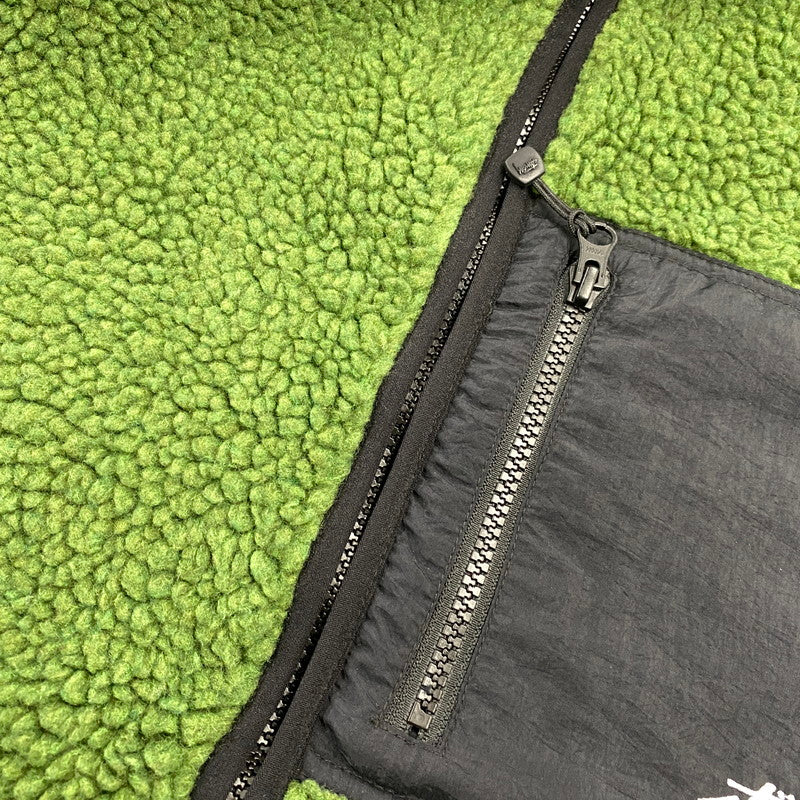 【中古品】【メンズ】 STUSSY ステューシー 118498 8 BALL SHERPA JACKET 8 ボール シェルパ ジャケット アウター 142-260906-kh-07-izu サイズ：L カラー：グリーン×ブラック 万代Net店