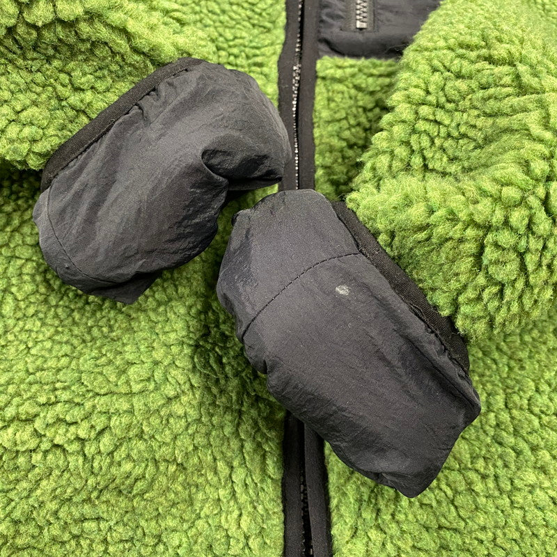 【中古品】【メンズ】 STUSSY ステューシー 118498 8 BALL SHERPA JACKET 8 ボール シェルパ ジャケット アウター 142-260906-kh-07-izu サイズ：L カラー：グリーン×ブラック 万代Net店