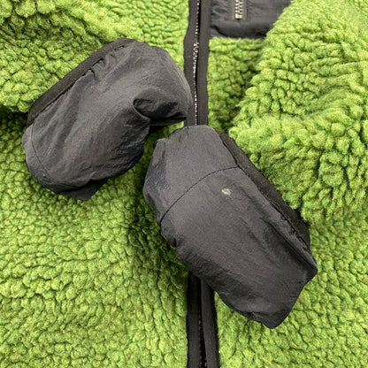 【中古品】【メンズ】 STUSSY ステューシー 118498 8 BALL SHERPA JACKET 8 ボール シェルパ ジャケット アウター 142-260906-kh-07-izu サイズ：L カラー：グリーン×ブラック 万代Net店
