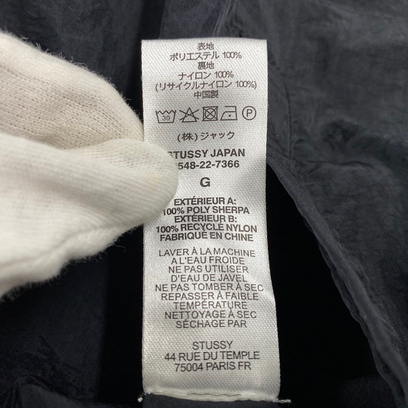【中古品】【メンズ】 STUSSY ステューシー 118498 8 BALL SHERPA JACKET 8 ボール シェルパ ジャケット アウター 142-260906-kh-07-izu サイズ：L カラー：グリーン×ブラック 万代Net店