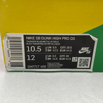 【中古美品】【メンズ】 NIKE × GUNDAM UNICORN ナイキ×ガンダム ユニコーン DH7717-400 DUNK HIGH PRO QS ダンク ハイ プロ クイックストライク スニーカー シューズ 靴 160-260520-cs-09-izu サイズ：28.5cm カラー：THUNDER BLUE/METALLIC GOLD 万代Net店