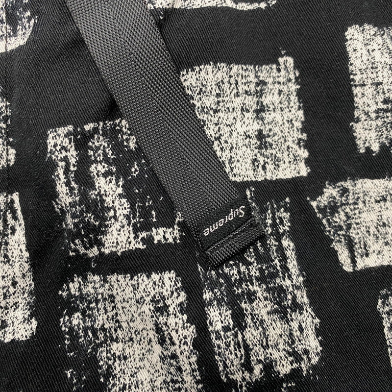 【中古品】【メンズ】 SUPREME シュプリーム BLOCK PRINT BELTED SHORT ブロック プリント ベルテッド ショーツ パンツ ボトムス 149-260616-kh-14-izu サイズ：32 カラー：ブラック 万代Net店