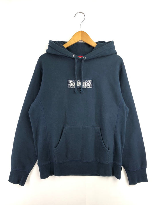 【中古品】【メンズ】 SUPREME シュプリーム 19AW BANDANA BOX LOGO HOODED SWEATSHIRT バンダナ ボックス ロゴ パーカー トップス 149-260610-rt-08-tagh サイズ：S カラー：ネイビー 万代Net店