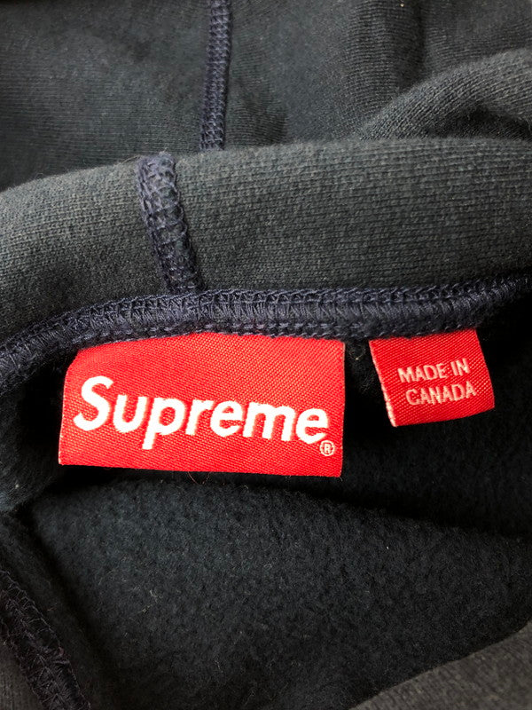【中古品】【メンズ】 SUPREME シュプリーム 19AW BANDANA BOX LOGO HOODED SWEATSHIRT バンダナ ボックス ロゴ パーカー トップス 149-260610-rt-08-tagh サイズ：S カラー：ネイビー 万代Net店