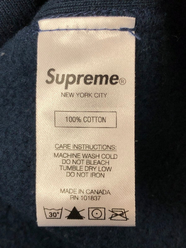【中古品】【メンズ】 SUPREME シュプリーム 19AW BANDANA BOX LOGO HOODED SWEATSHIRT バンダナ ボックス ロゴ パーカー トップス 149-260610-rt-08-tagh サイズ：S カラー：ネイビー 万代Net店