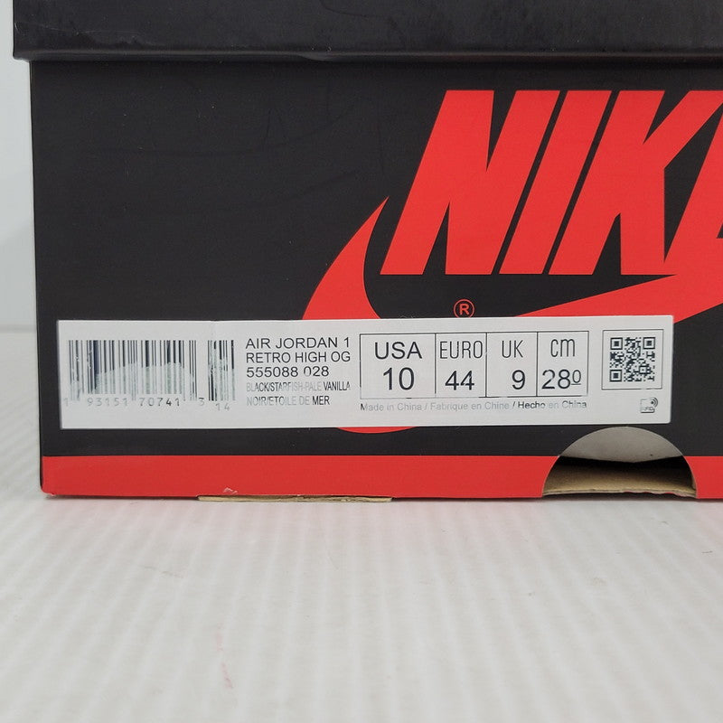 【中古美品】【メンズ】 NIKE ナイキ AIR JORDAN 1 RETRO HIGH OG 555088-028 エアジョーダン 1 レトロ ハイ OG スニーカー シューズ 靴 160-260519-as-09-izu サイズ：28cm カラー：BLACK/STARFISH-PALE VANILLA 万代Net店