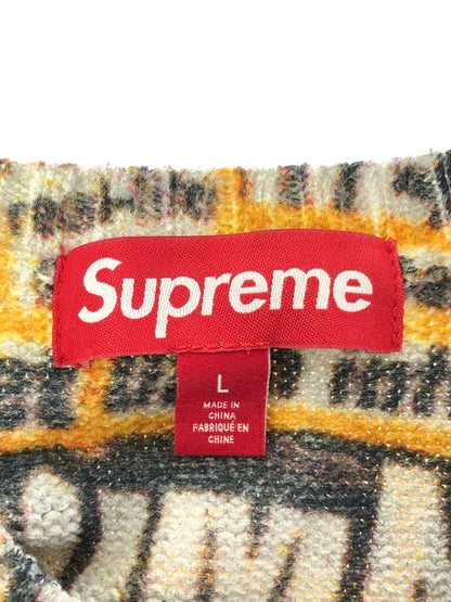 【中古品】【メンズ】 SUPREME シュプリーム 25FW DASH SNOW SWEATER ダッシュ スノー セーター トップス 149-260610-rt-12-tagh サイズ：L カラー：マルチカラー 万代Net店